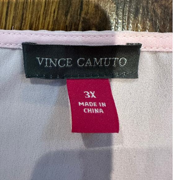 Vince Camuto Women's Flutter Sleeve Blouse Baby Pink Size 3X NWT Elegant Style - Picture 3 of 7